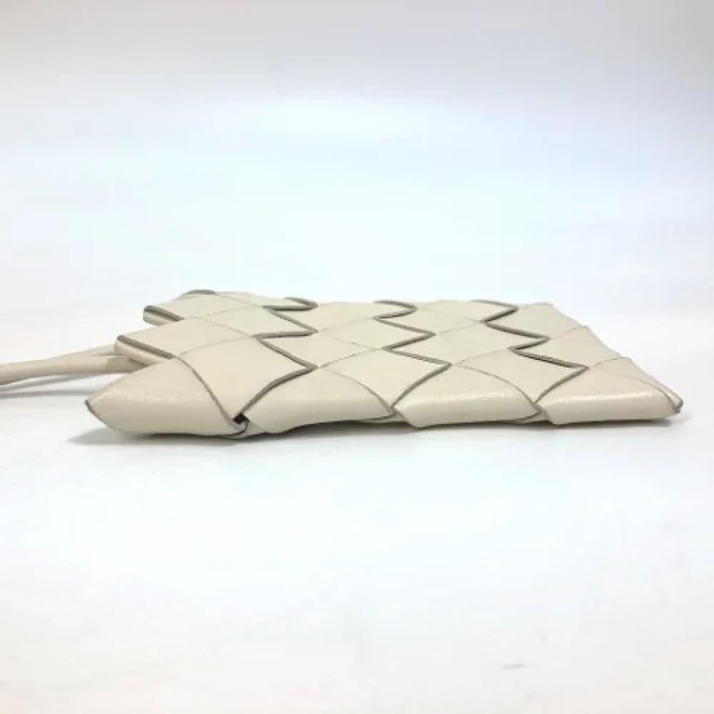 Bottega Veneta Vintage Pre-owned Leather shoulder-bags White Dames