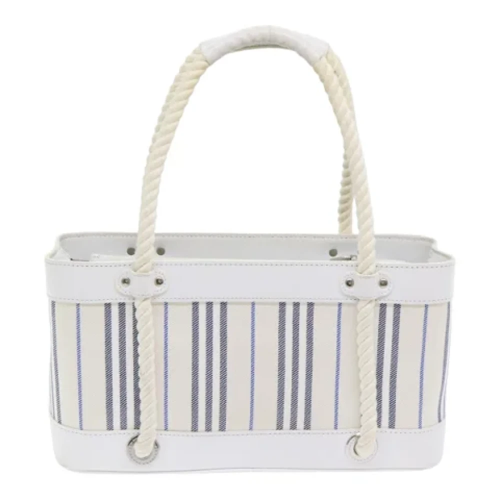 Burberry Vintage Pre-owned Canvas handbags White Dames