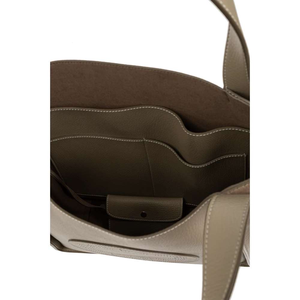 Stella Mccartney Vegan leren shopper tas Logo Beige Dames