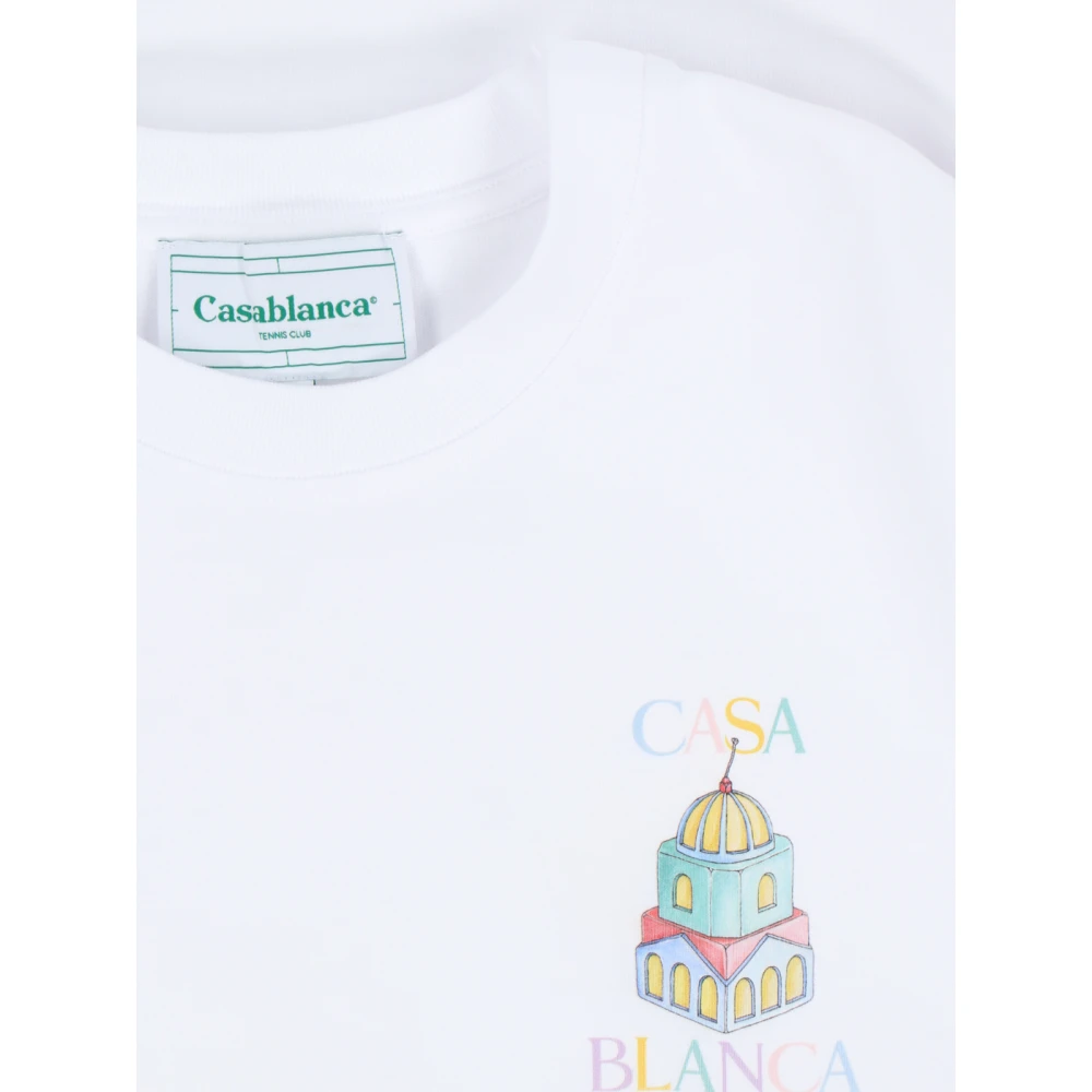 Casablanca Witte T-shirts en Polos White Heren