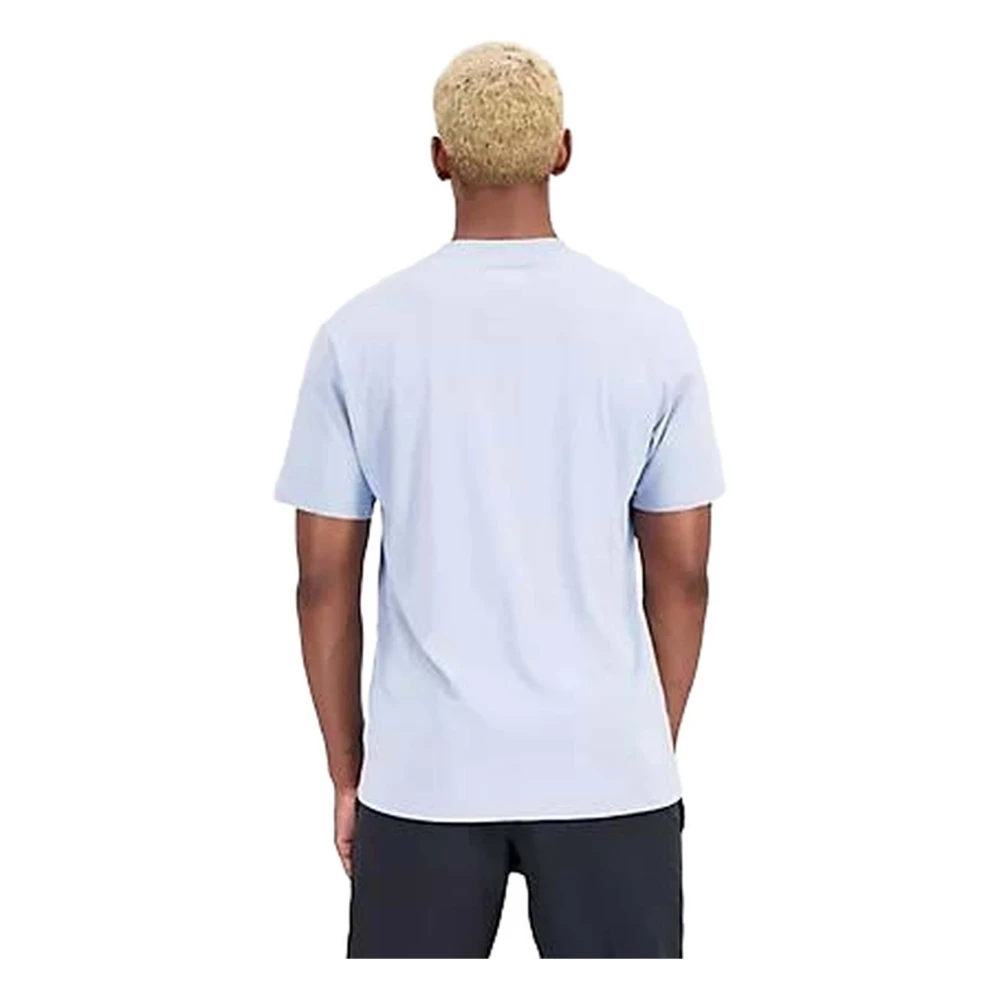 New Balance Essentials Staked Logo T-shirt Blue Heren