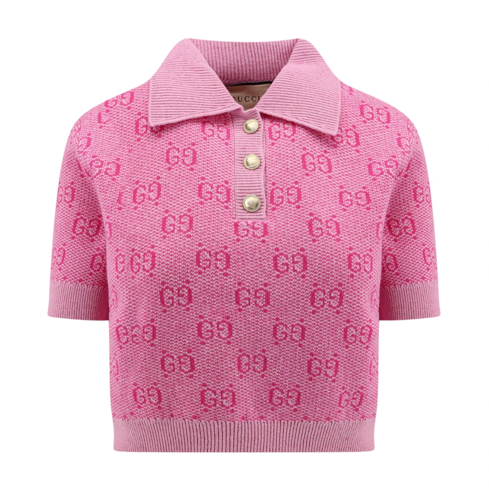 Gucci Polo Shirts Pink Dames