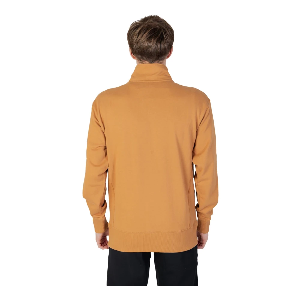 New Balance Bruine Sweatshirt met Rits Brown Heren