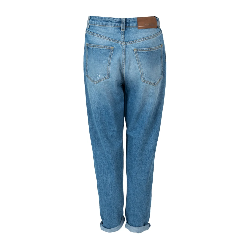pinko Vintage Stijl Distressed Broek Blue Dames