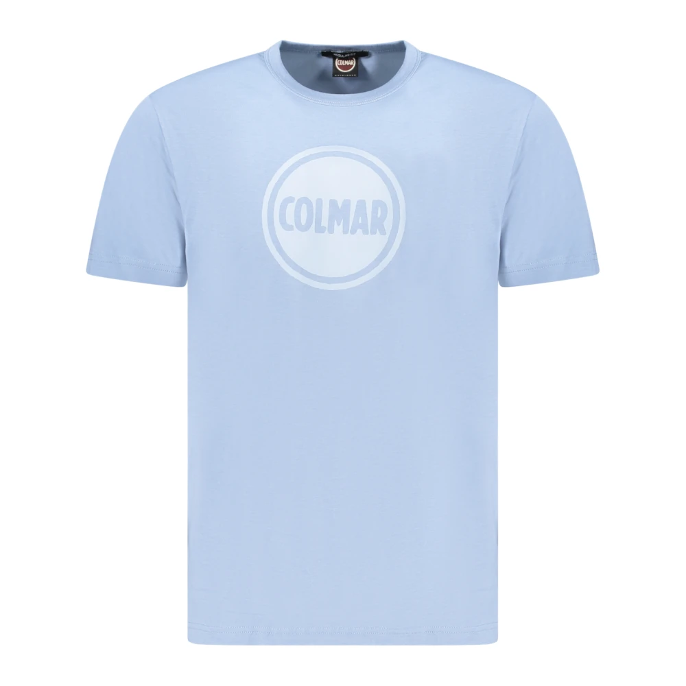 Colmar Mannelijk Blauw T-Shirt Met Korte Mouwen En Logo