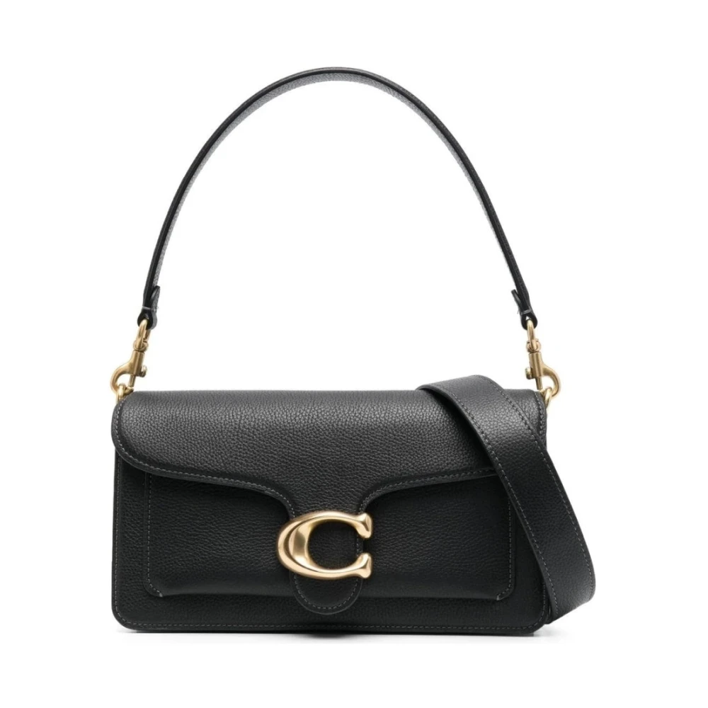 Coach Black Handbags, Female, One Size, Leather Tabby Shoulder Bag