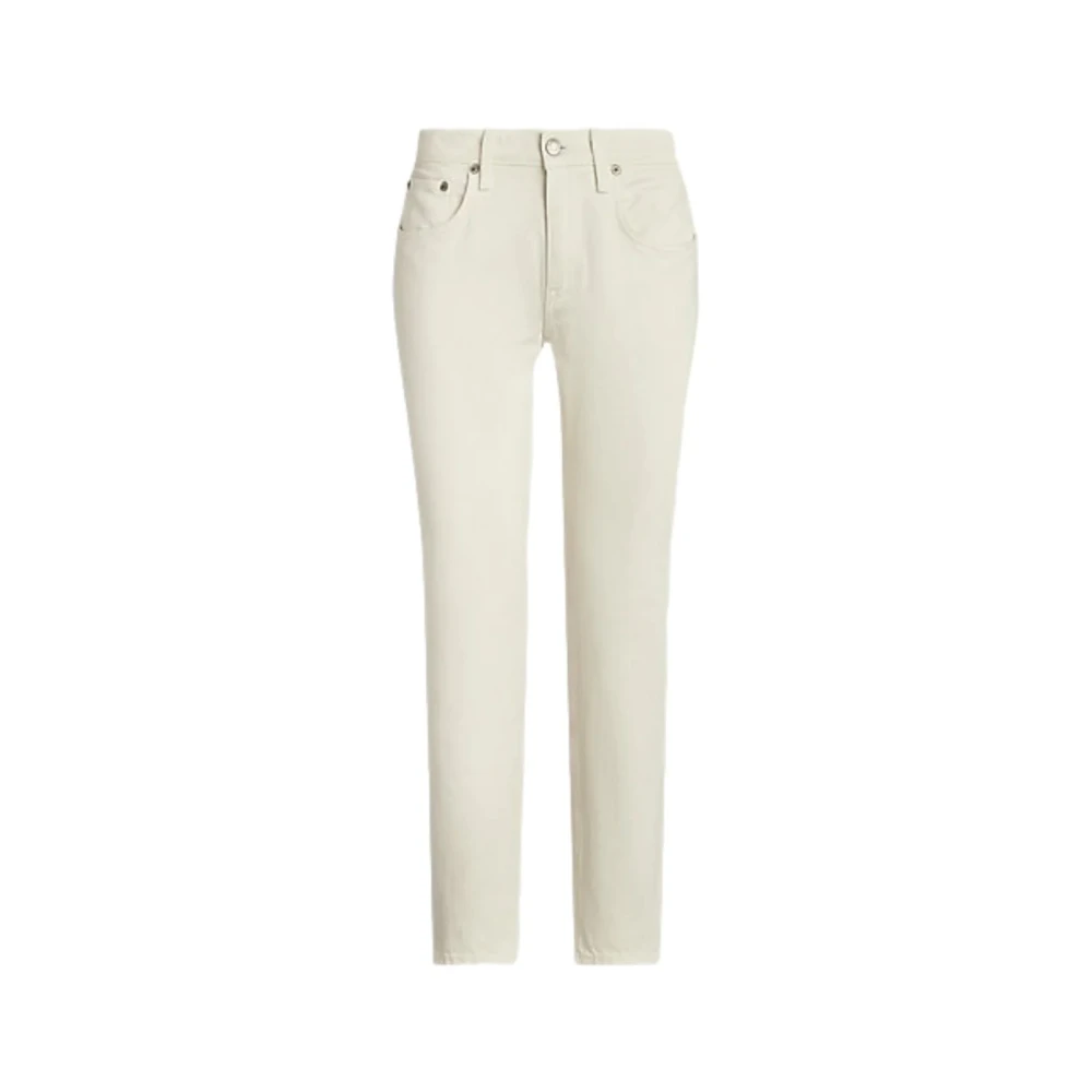 Ralph Lauren Relaxed Taper Ankle Straight White Dames