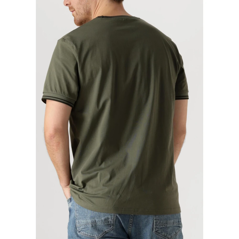 Fred Perry Heren Twin Tipped Polo Shirt Green Heren