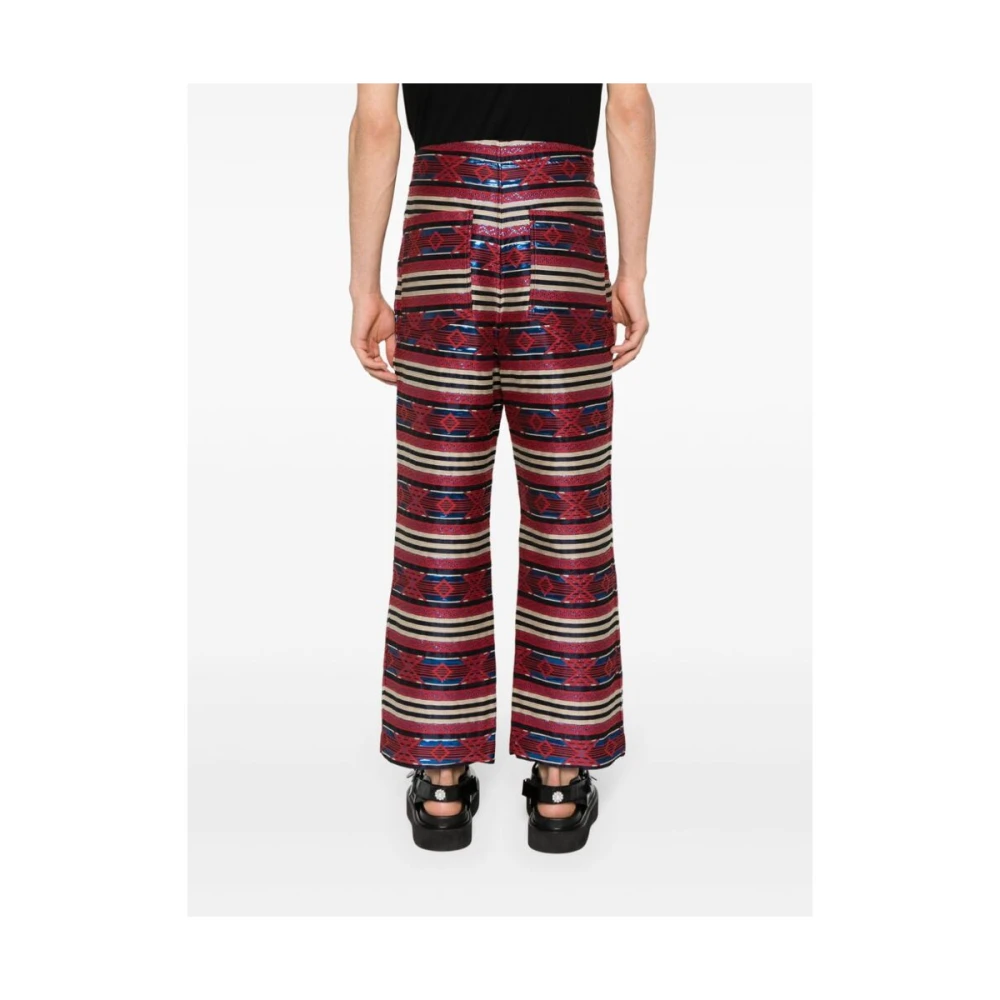 Needles Wide Trousers Red Heren