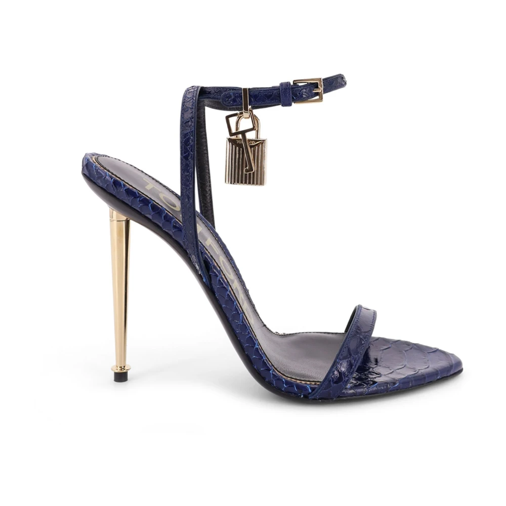 Tom Ford High Heel Sandals, Female, 4 Uk, Sandals Blue