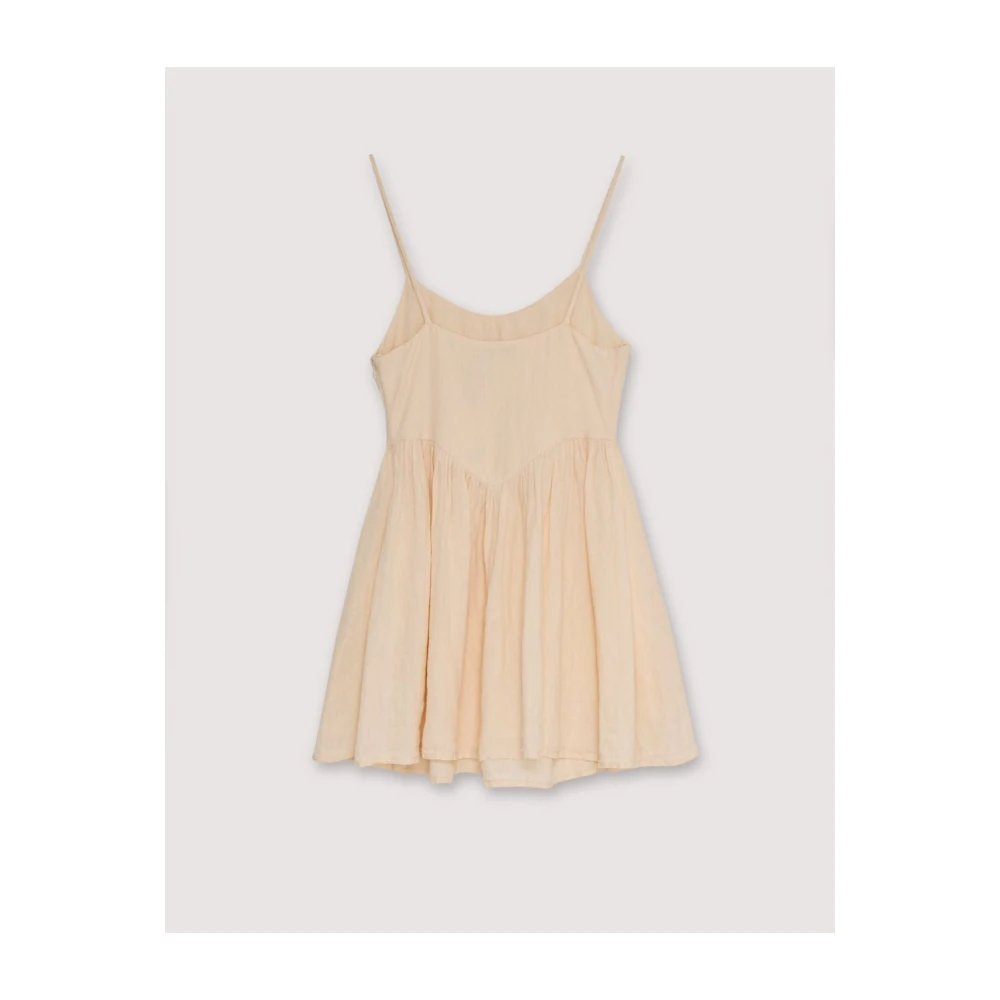 The New Society Hera Vrouw Korte Jurk Macadamia Beige Dames