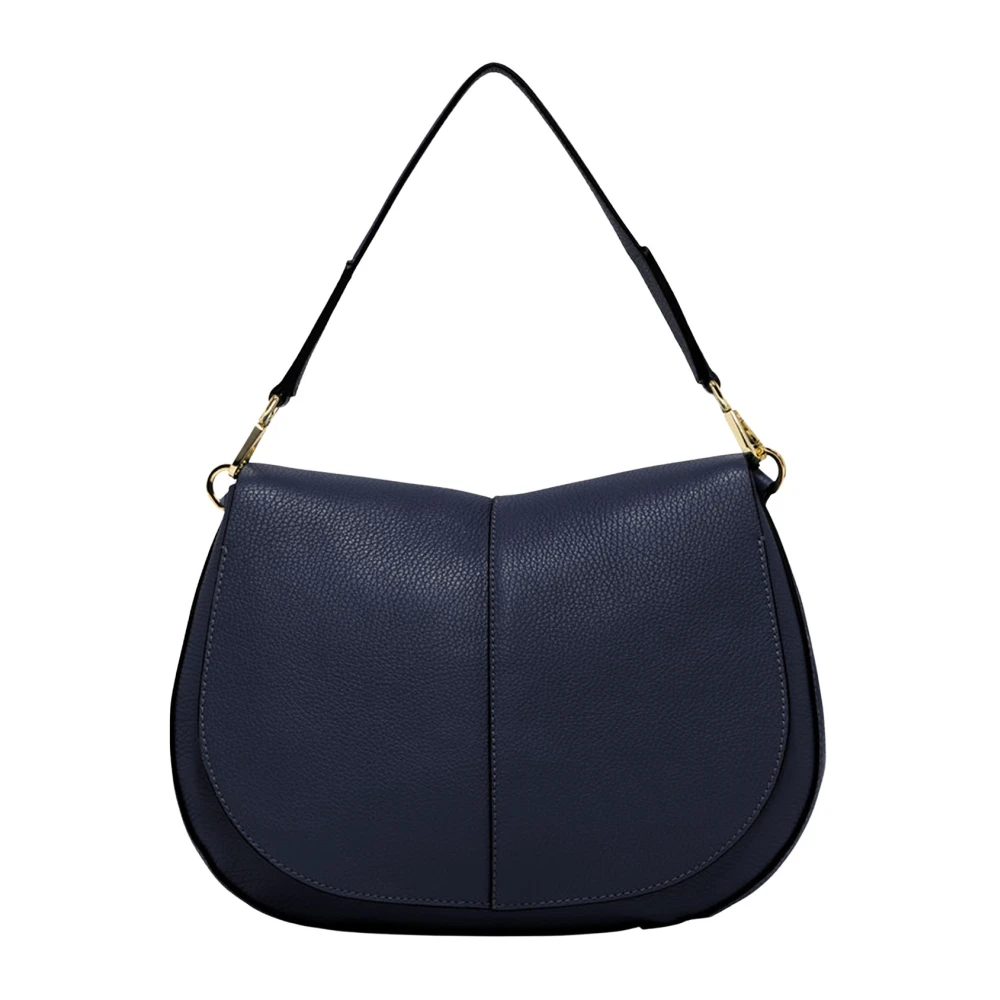 Gianni Chiarini Blauwe Helena Round Leren Tas Blue Dames
