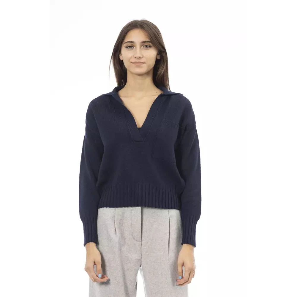 Knitwear > V-neck Knitwear - - Alpha Studio - Modalova