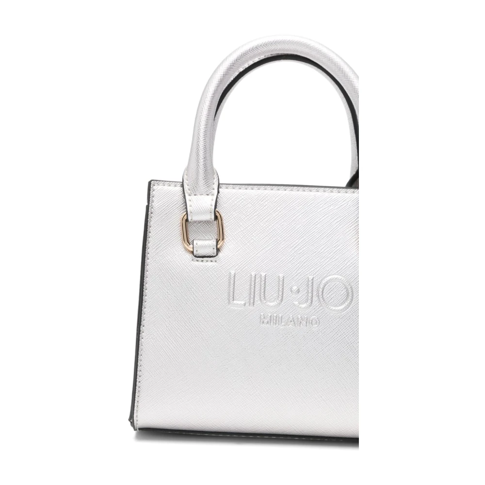 Liu Jo Zilver-tone Schoudertas met Toprits Gray Dames