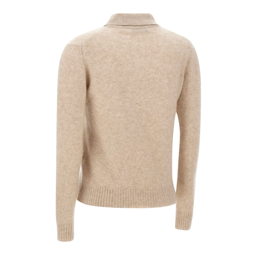 Filippo De Laurentiis Ivoor Wol Zijde Trui Beige Dames