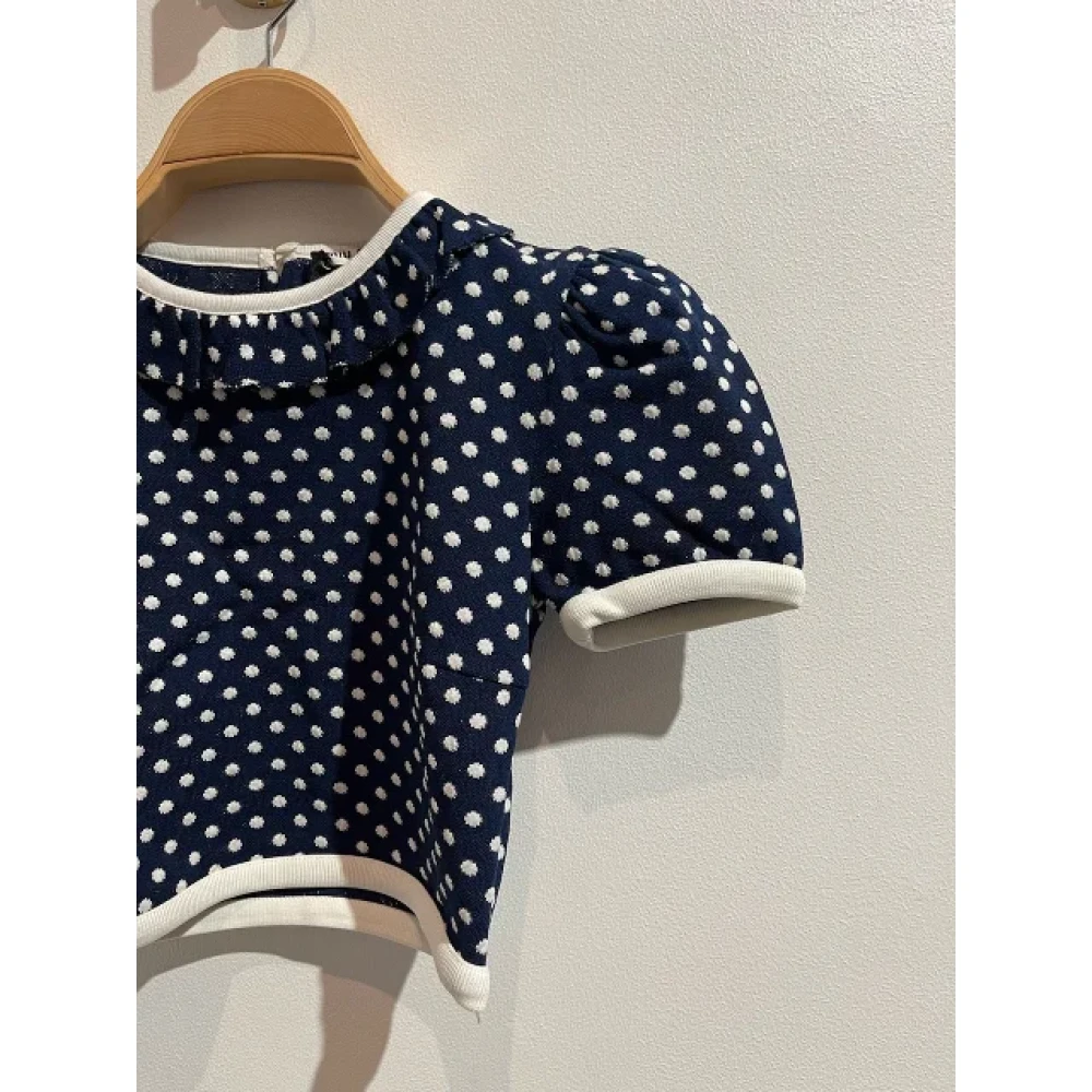 Miu Pre-owned Fabric tops Blue Dames