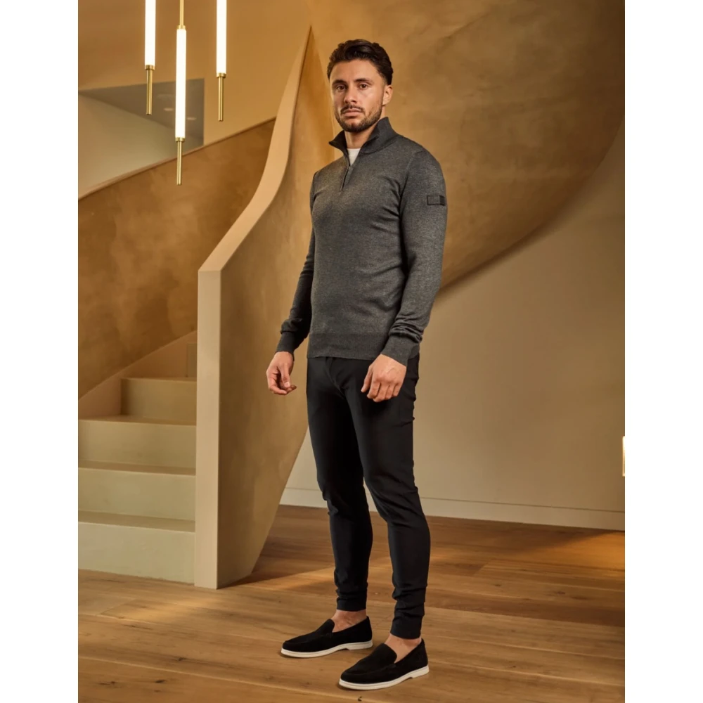 Malelions Antraciet Sweater Mm3-Aw24-05 Herenlions Gray Heren