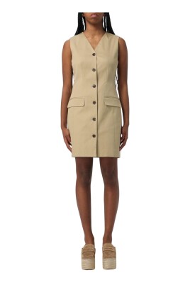 black-button-front-mini-dress