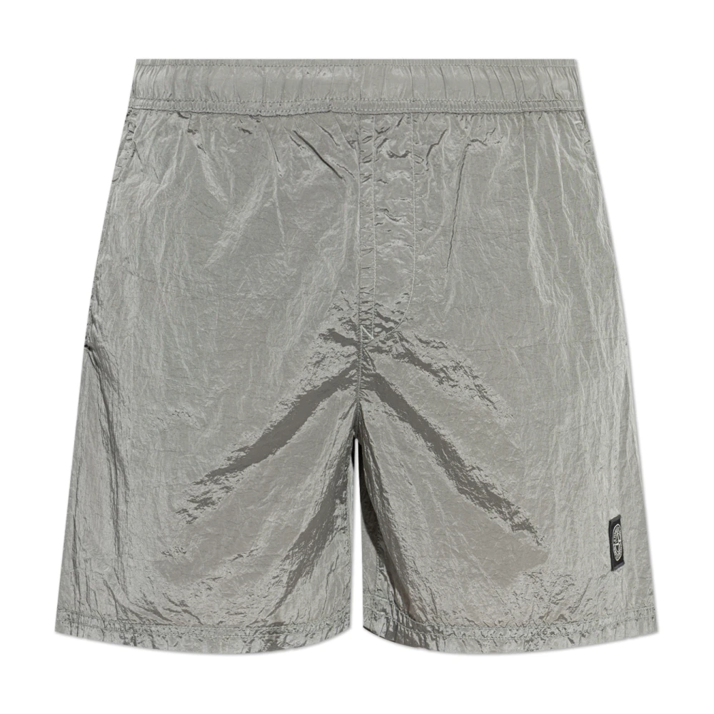 Stone Island Gray Beachwear, Male, S, Swim Shorts