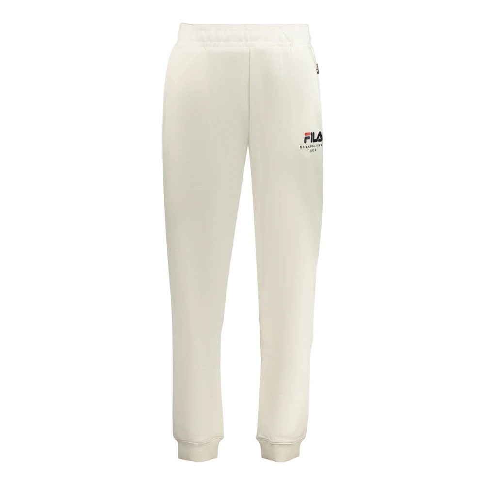 Fila Men's White Sweatpants, M, Valsera Regular Logo Joggers
