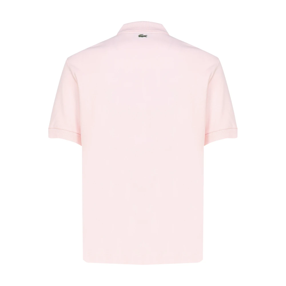 Lacoste Roze Pique Katoenen T-shirts en Polos Pink Heren