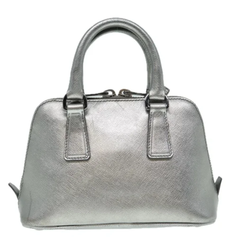 Prada Vintage Pre-owned Leather prada-bags Gray Dames