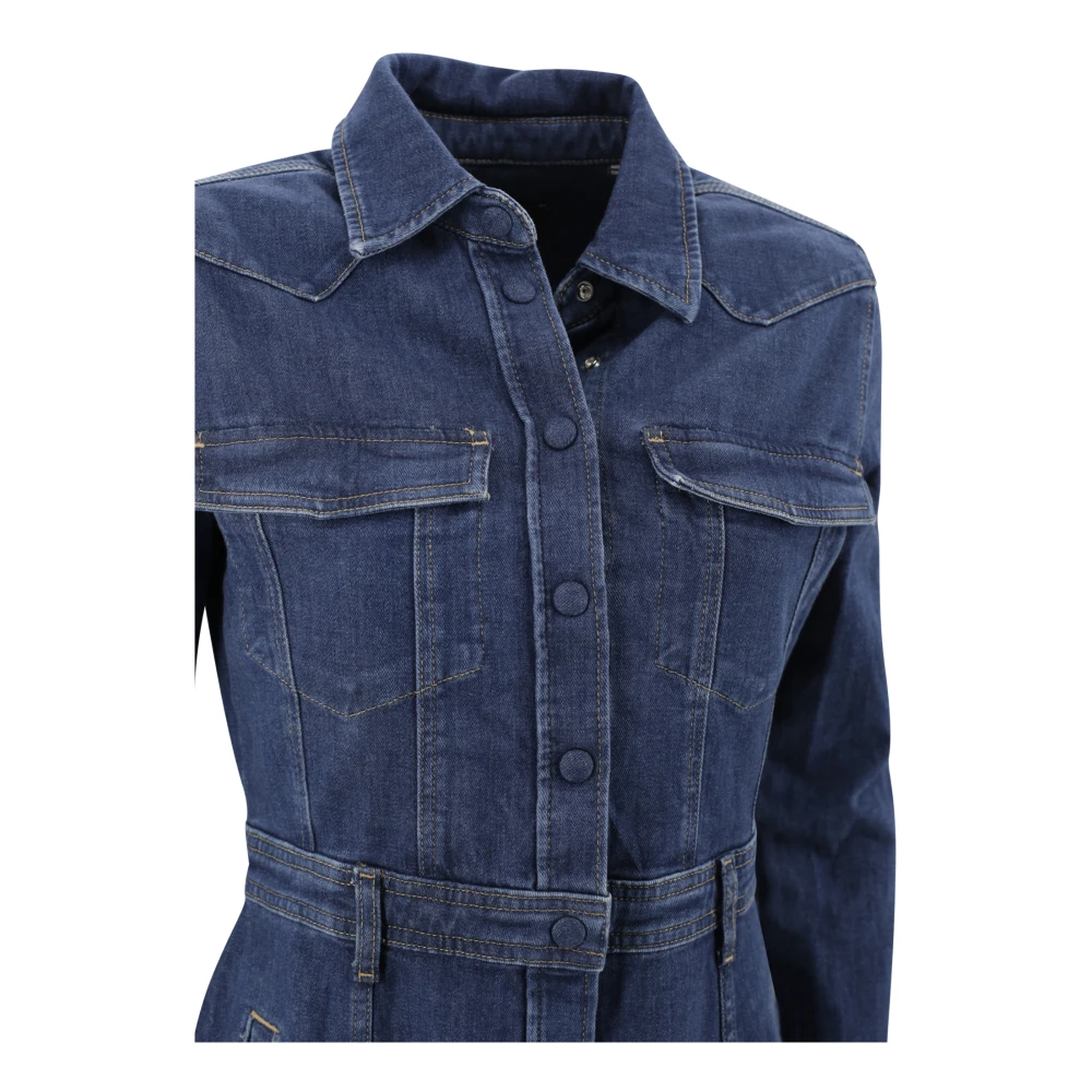 7 For All Mankind Denim Jurken Collectie Blue Dames