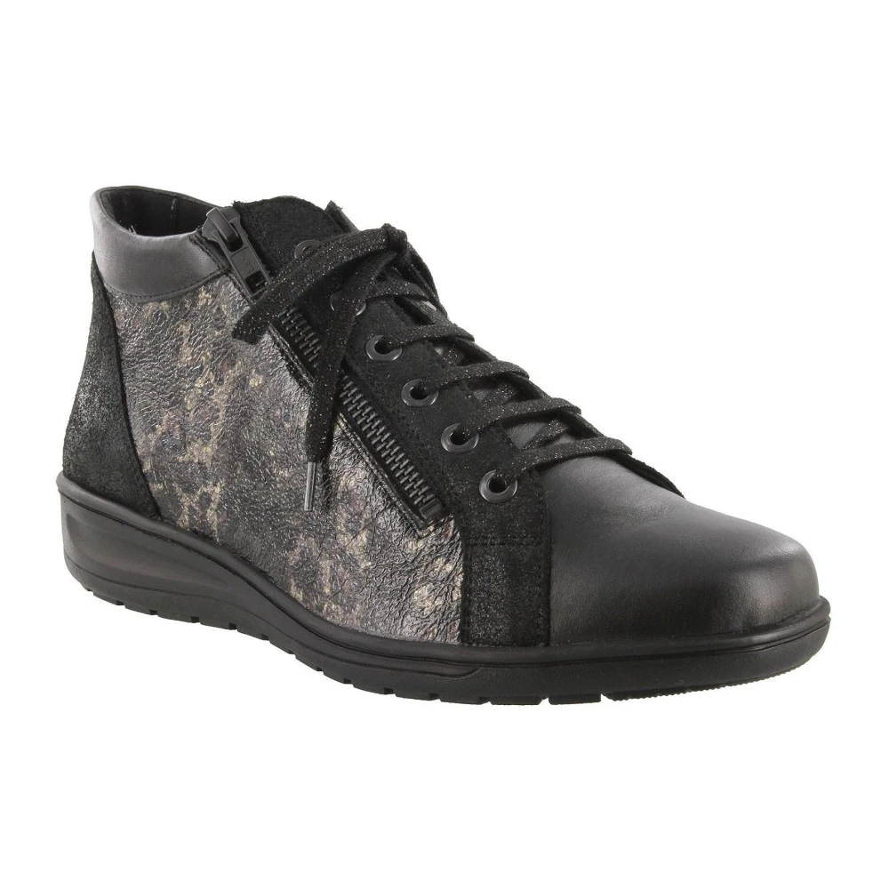 Solidus Stijlvolle Damessneakers Dames Schoenen Zwart