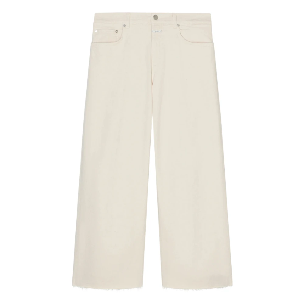 Closed Women's Beige Jayla Wide Jeans - Wide Jeans - W28 L32 - Jeans