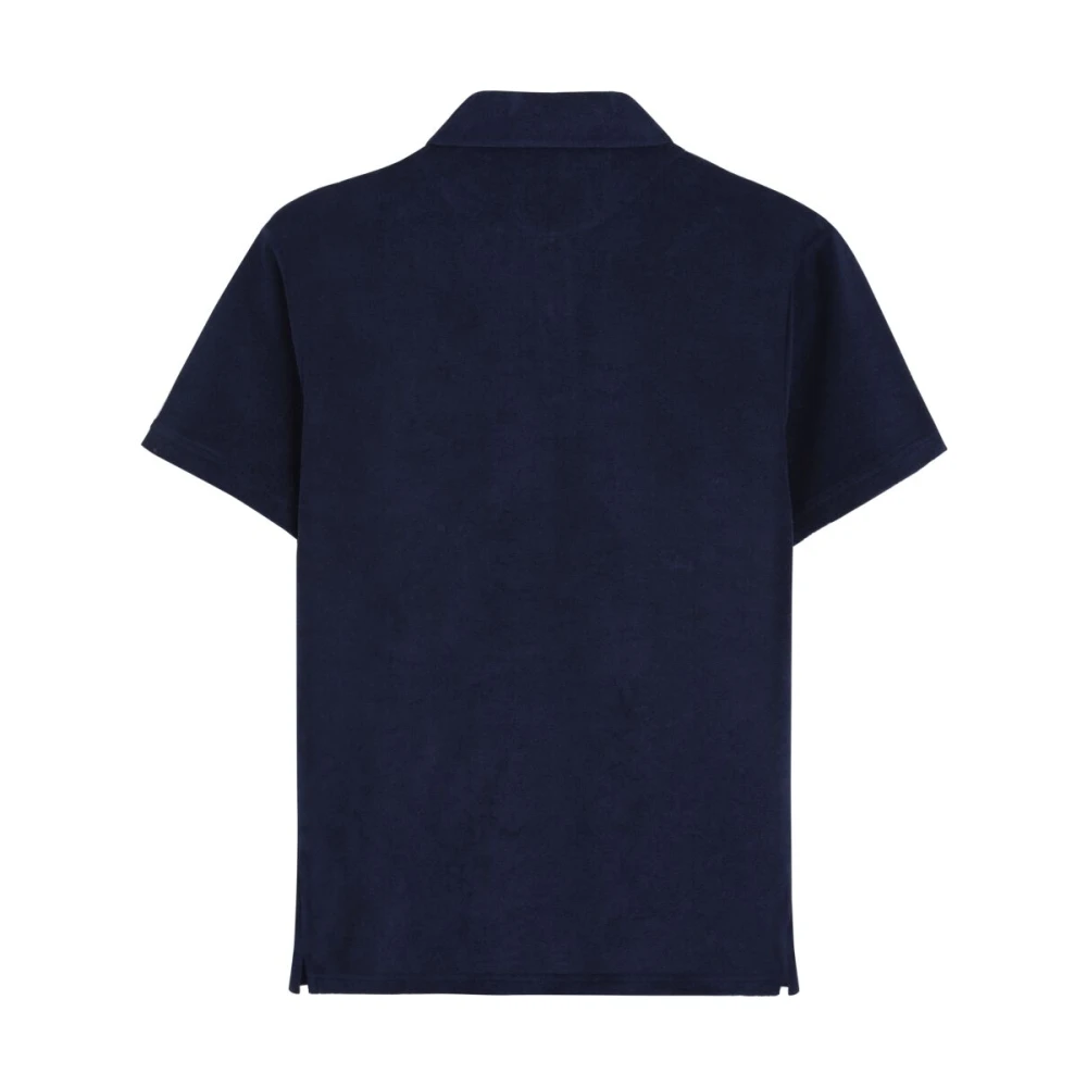 Vilebrequin Jacquard Polo Shirt voor Heren Blue Heren
