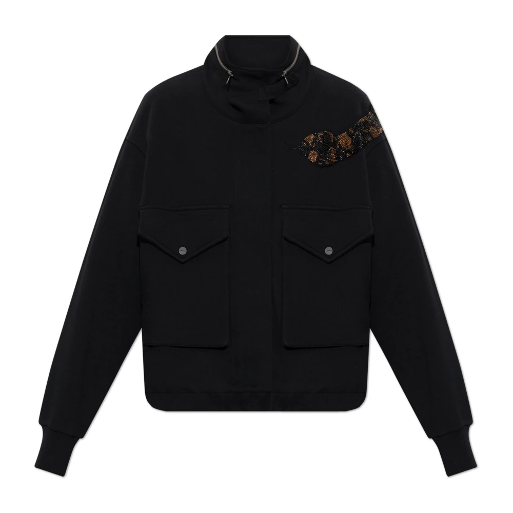 Allsaints Damen Schwarz Jacken, K, Lgröße: