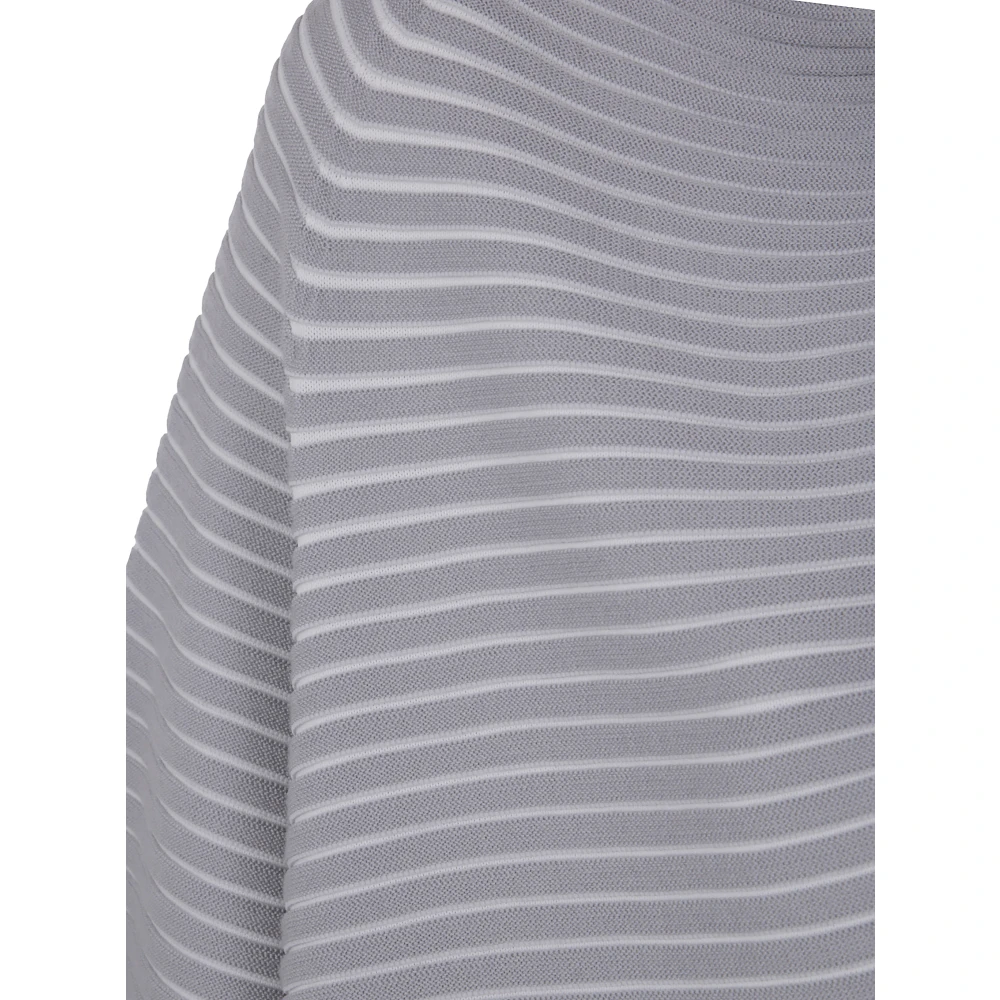 Issey Miyake Gebreide Cirkel Vest Gray Dames