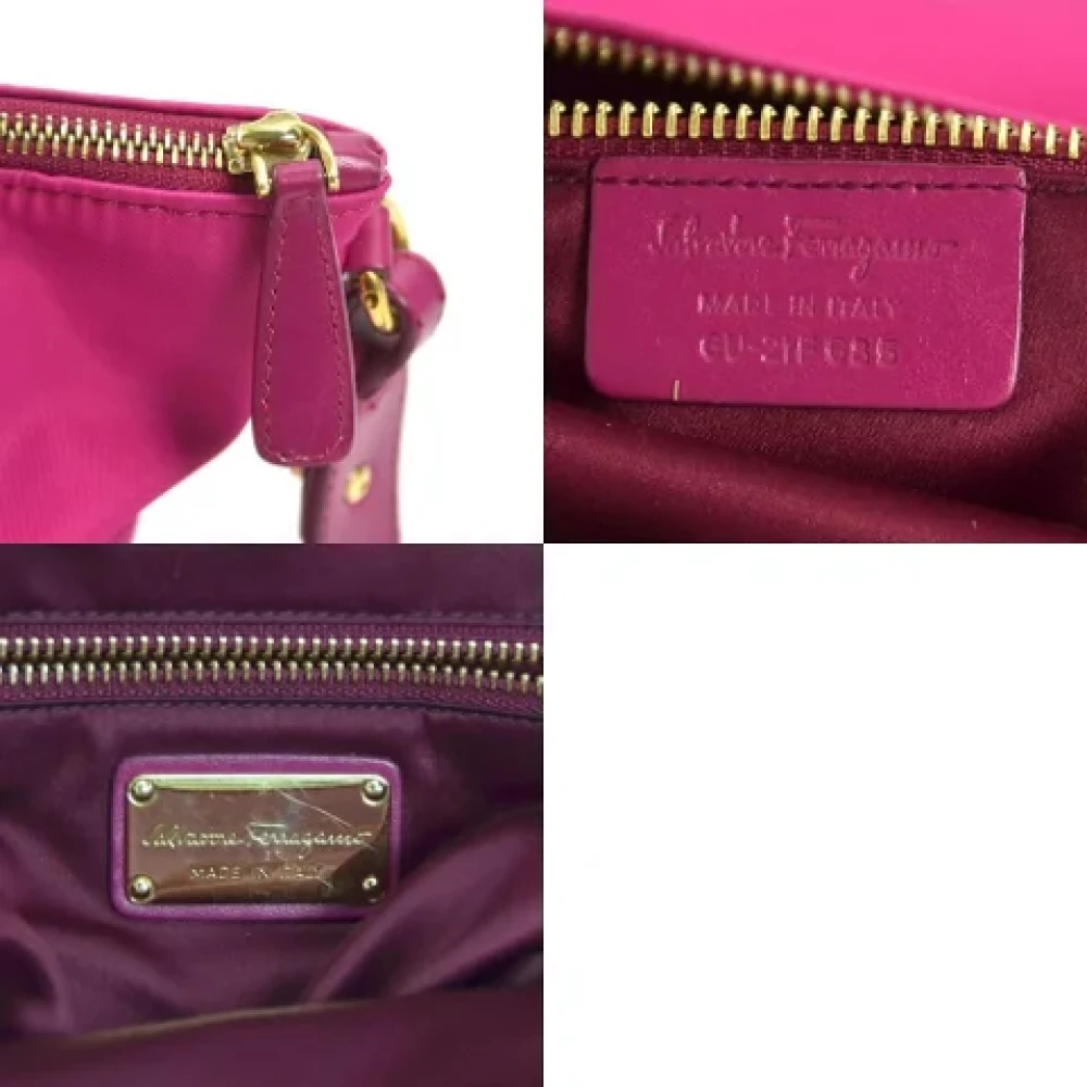 Salvatore Ferragamo Pre-owned Fabric handbags Pink Dames