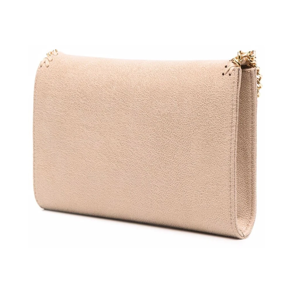 Stella Mccartney Veganistisch lederen ketting-link trim tas Beige Dames