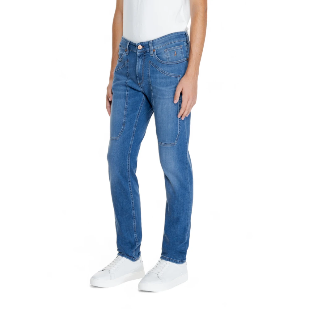 Jeckerson Heren Herfst Winter Katoenen Broek Blue Heren
