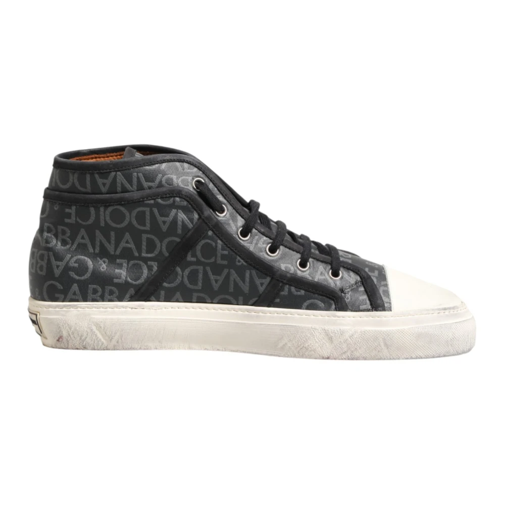 Dolce & Gabbana Mid-Top Sneakers Heren Schoenen Grijs