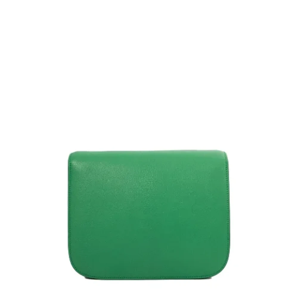 Celine Vintage Pre-owned Leather celine-bags Green Dames