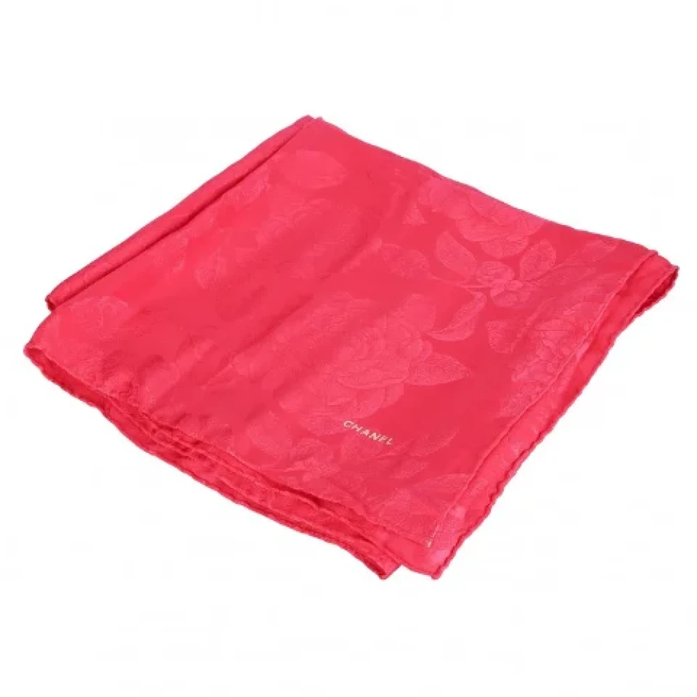 Chanel Vintage Pre-owned Silk scarves Pink Dames