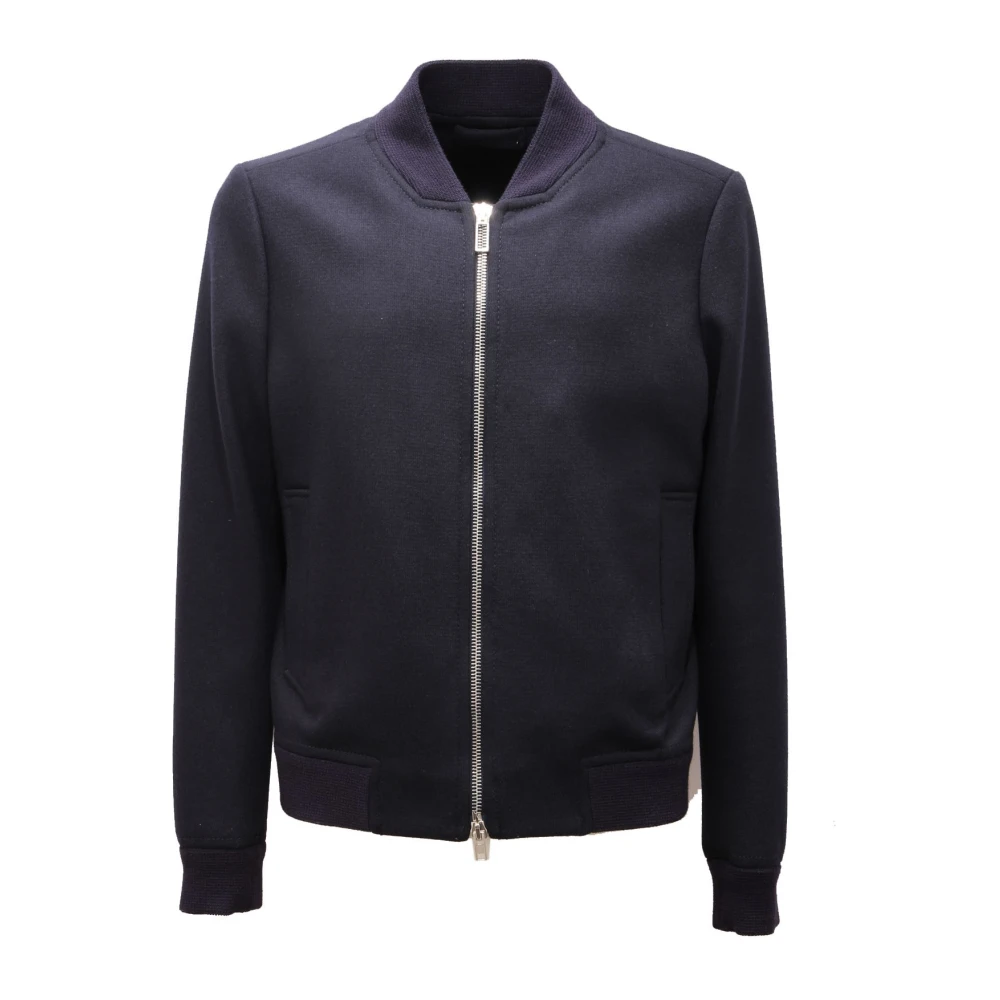 Paolo Pecora Men's Blue Wool Blend Jacket Made In Italy