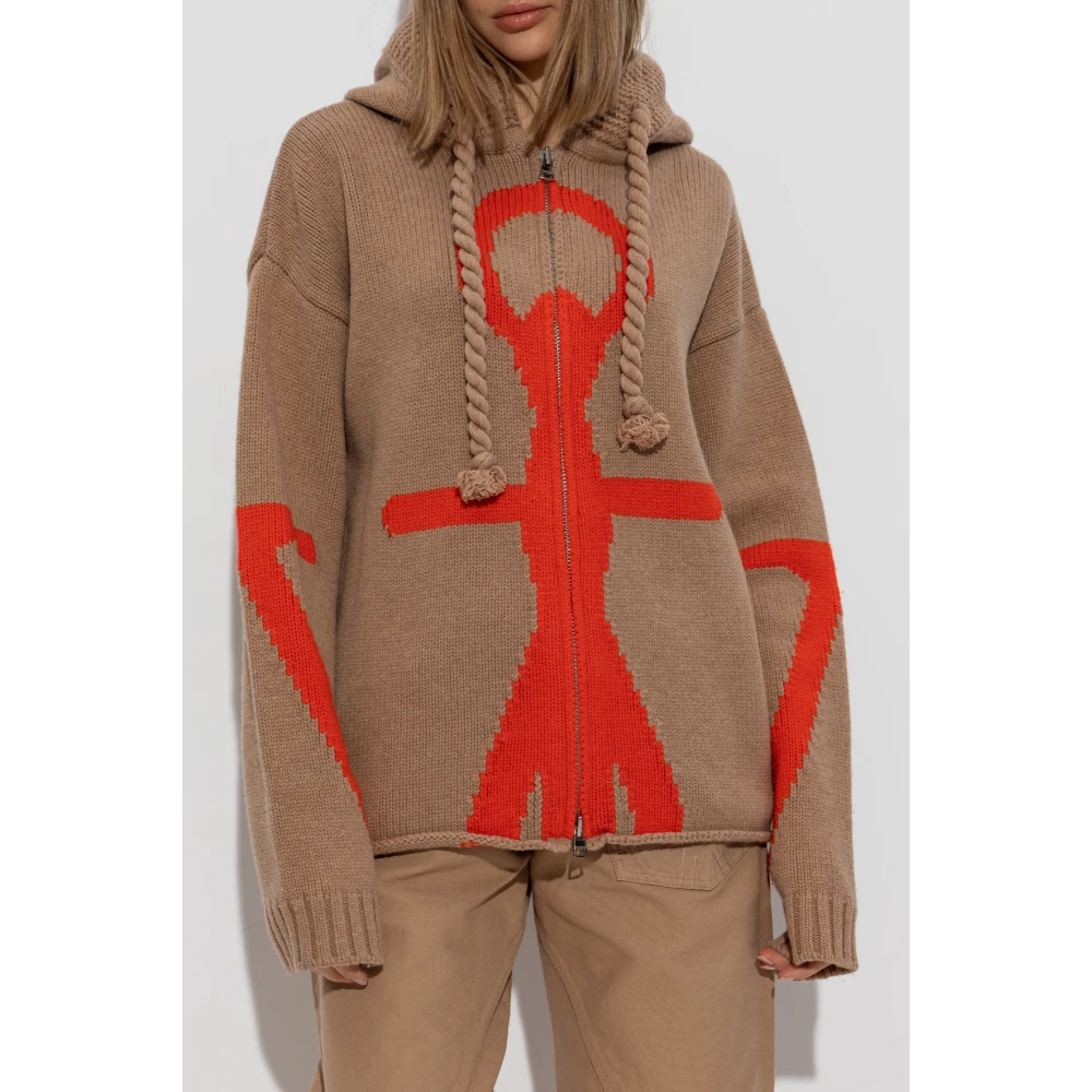 JW Anderson Wollen Vest Beige Dames
