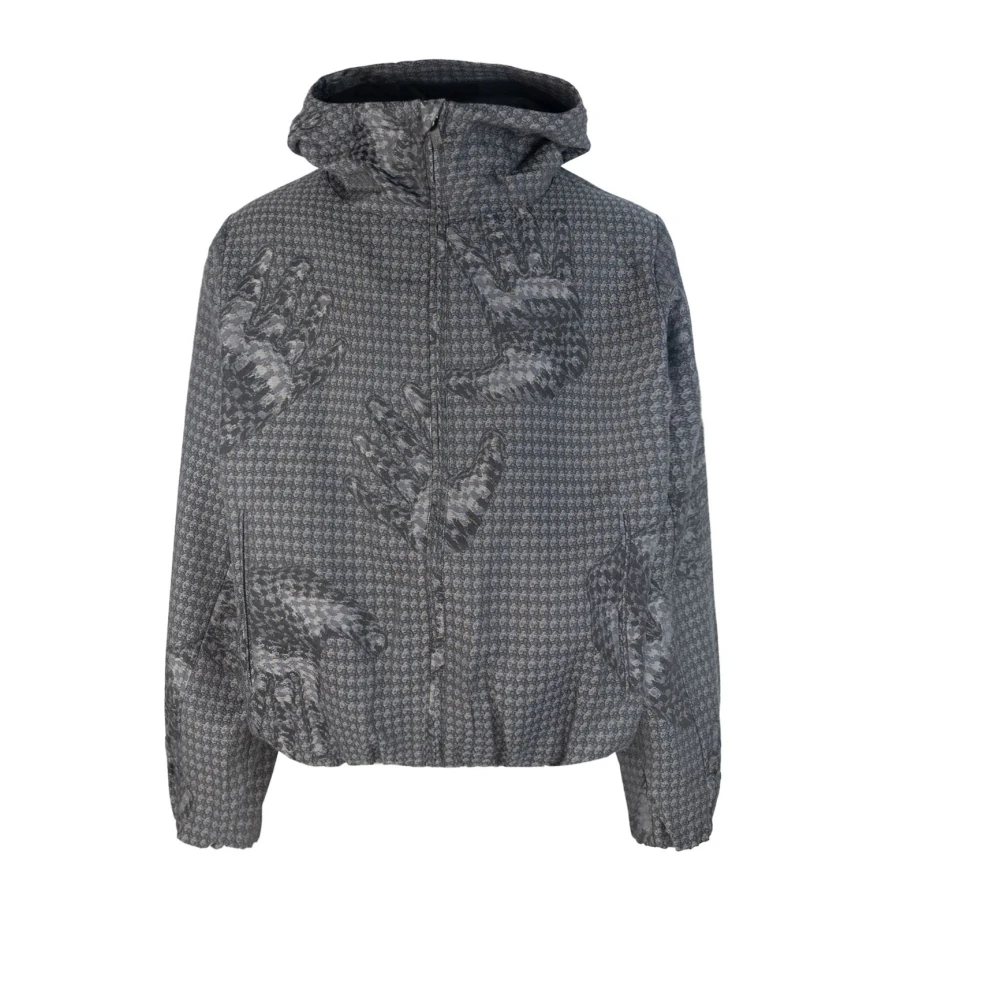 Daily Paper Grijze Jacquard Tariq Jas met Elastische Zoom Gray Heren