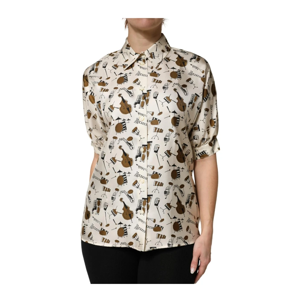 Dolce & Gabbana Vrouw Multicolor Overhemden Dames, Veelkleurig, Xs, Casual Shirts