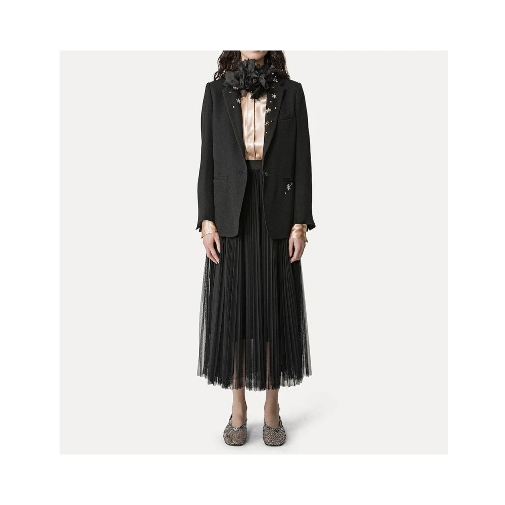 Forte Blazer met strass details Black Dames