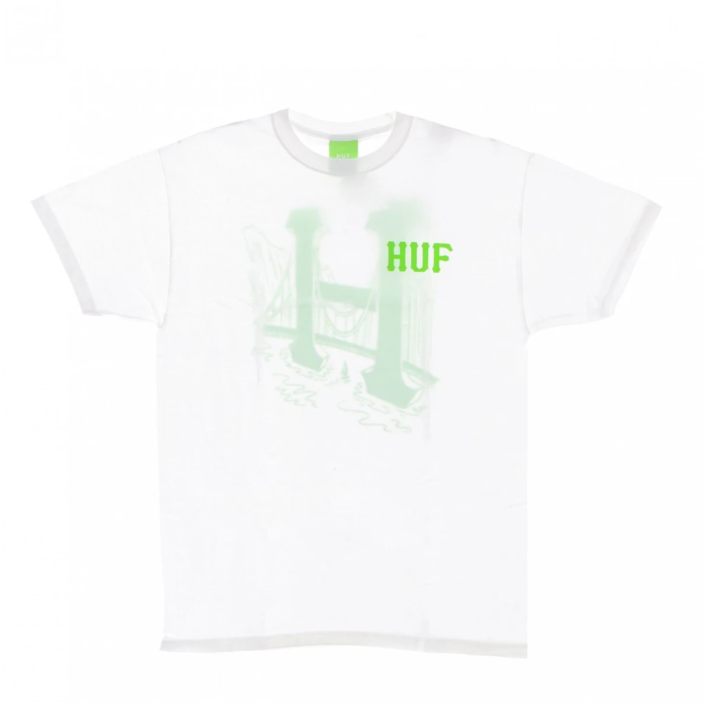 HUF Golden Gate Classic H Tee Streetwear Collectie White Heren