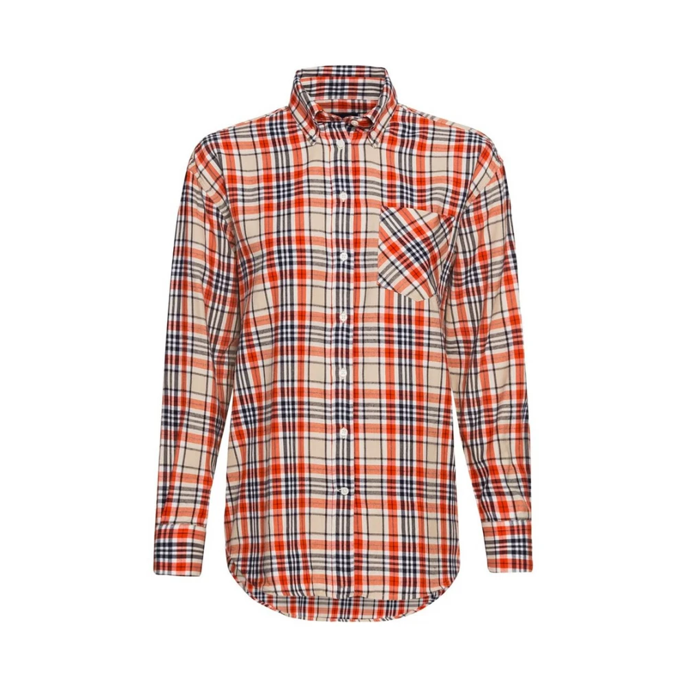 Gant Geruite Flanellen Overhemd Multicolor Dames