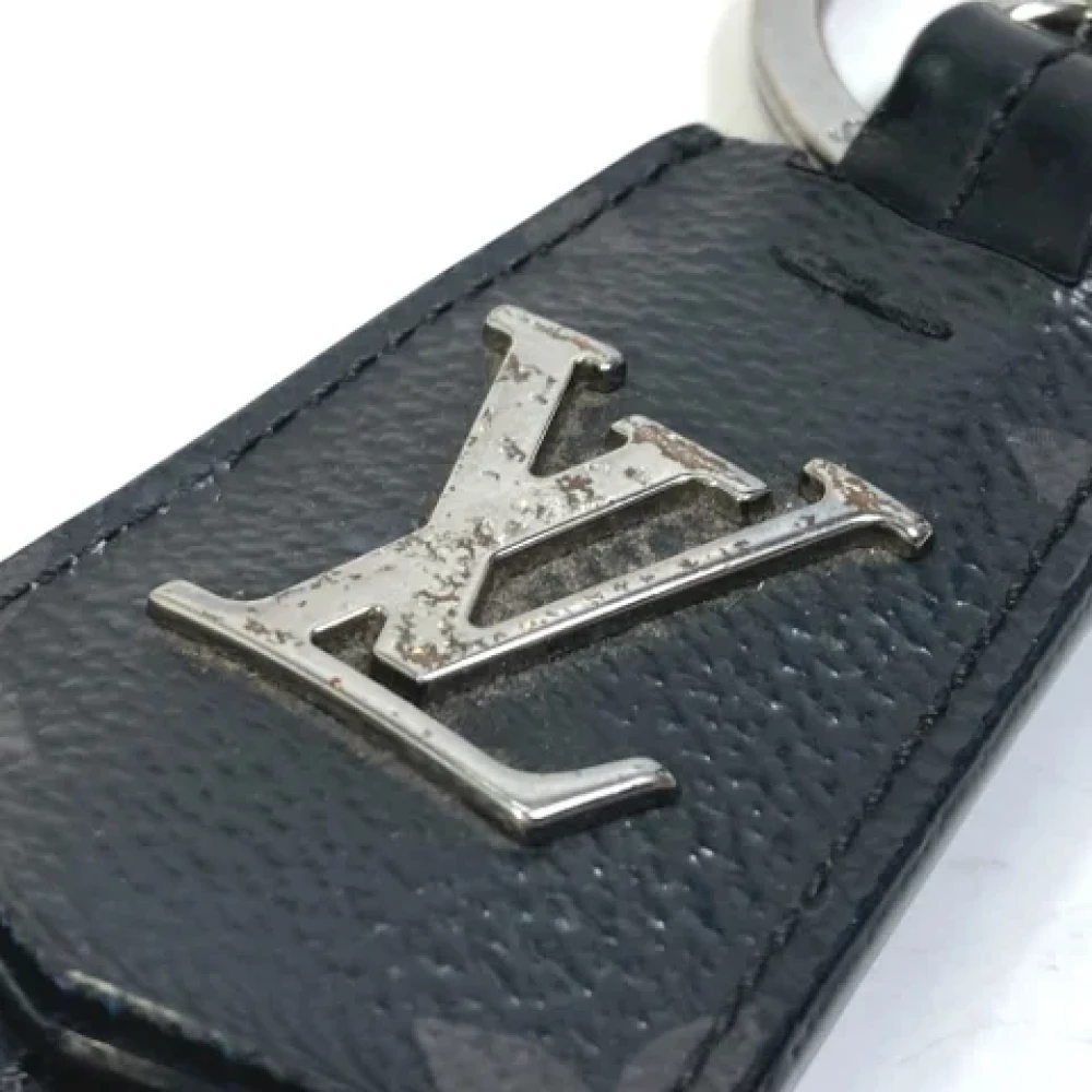 Louis Vuitton Vintage Pre-owned Fabric key-holders Black Heren