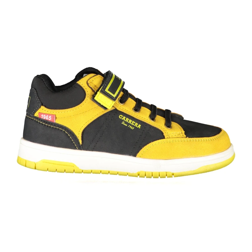 Carrera Boys Multicolor Kids Sneakers, 32 Eu, Sporty Lace-Up Trainers Black Contrast Logo