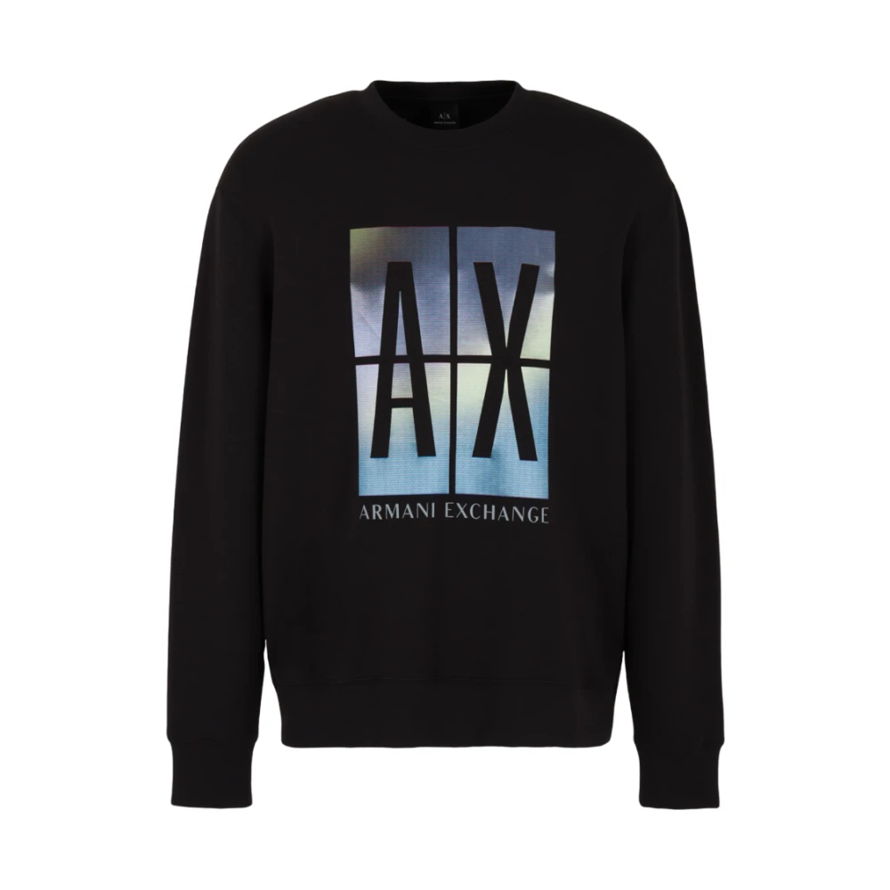Armani Exchange Sweatshirt Black Heren