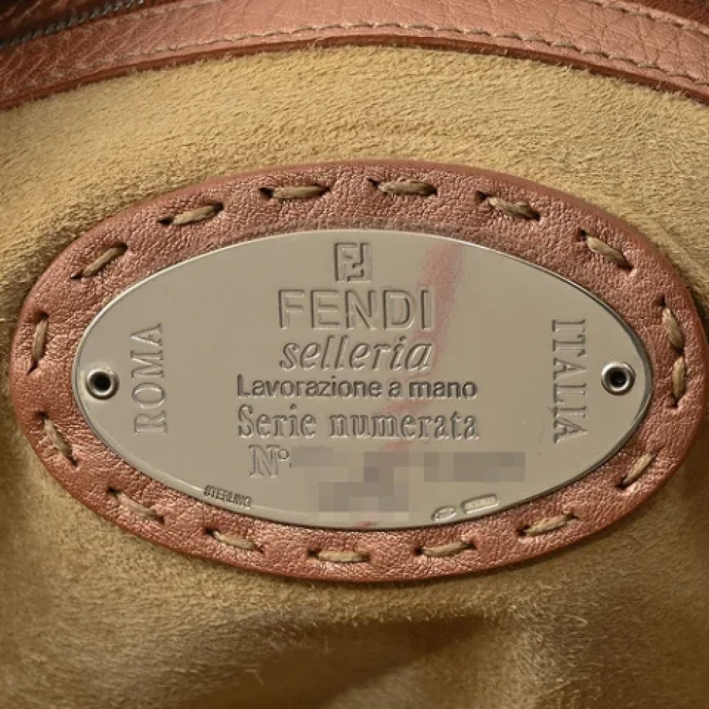 Fendi Vintage Pre-owned Leather shoulder-bags Pink Dames