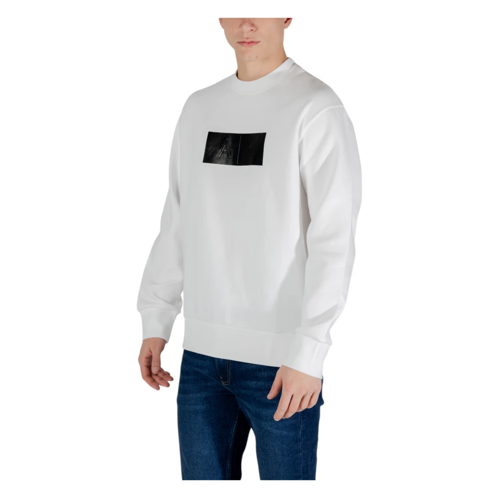 Armani Exchange Uncovered Sweatshirt White Heren